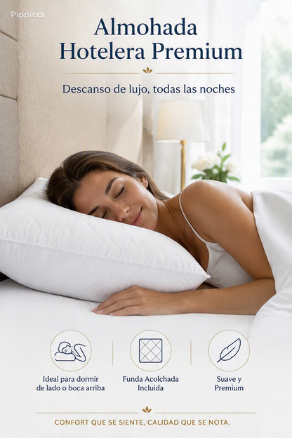 Almohada Hotelera +funda Acolchada
