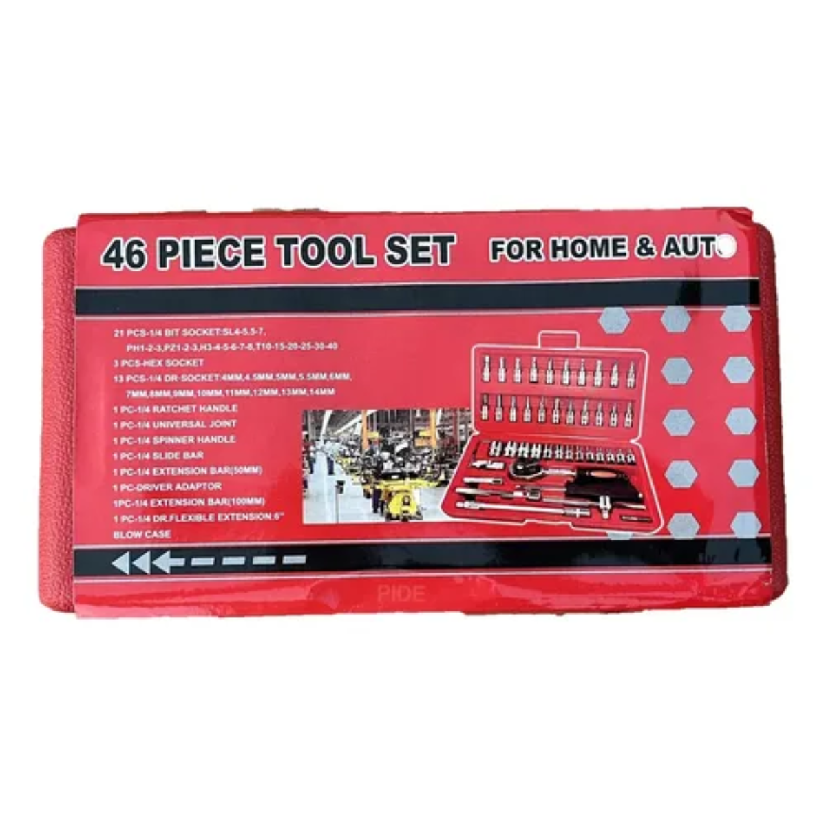 KIT DE HERRAMIENTAS PROFISSIONAL 46 PIEZAS